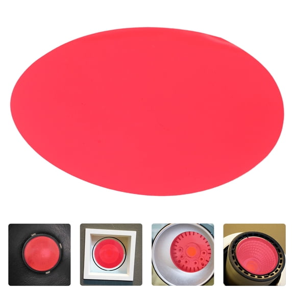 PAMINGONO 30 Pcs Red Adhesive Light Diffuser Sheets, Warm Color Filter Film for , LED Panels and Indoor Lighting