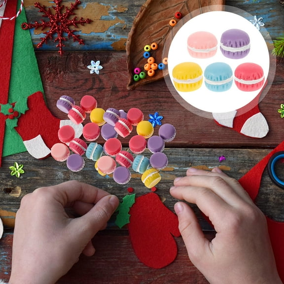 PAMINGONO 30Pcs Resin Candy Pieces for Handicraft Decoration Assorted Color