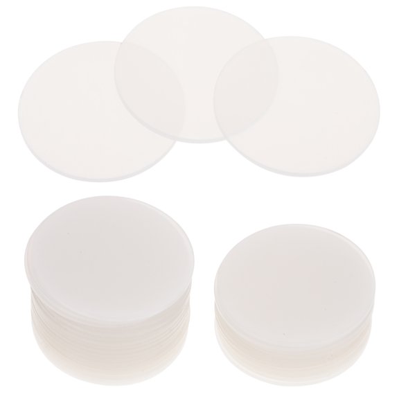 PAMINGONO 30Pcs Round Circle Disc Acrylic Drawing Board for DIY Painting and Home Decor
