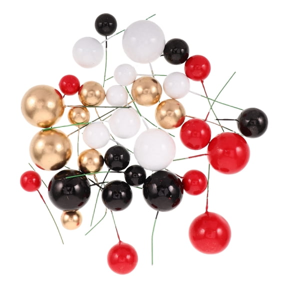 PAMINGONO 32Pcs Versatile Assorted Color Cake Toppers for Wedding Birthday Celebration