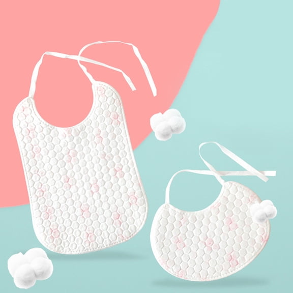 PAMINGONO 32Pack Waterproof Bib for Toddlers Disposable Non-woven Fabric