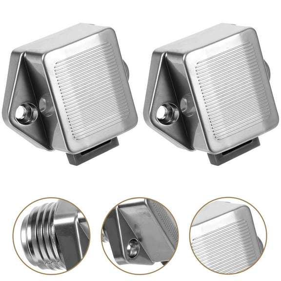 PAMINGONO Kitchen Cabinet Lock Push Button Latch Locks Assorted Color 2 Pcs 1.9x1.8x1.4in