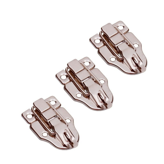PAMINGONO 3Pcs Box Latches Silver Rectangular Latch Buckle for Travel Bag