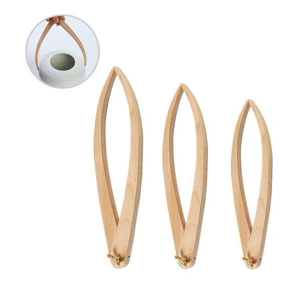 PAMINGONO 3Pcs Wood Ceramics Measuring Caliper Set with Locking Pliers and Adjustable Metal Wing Nut
