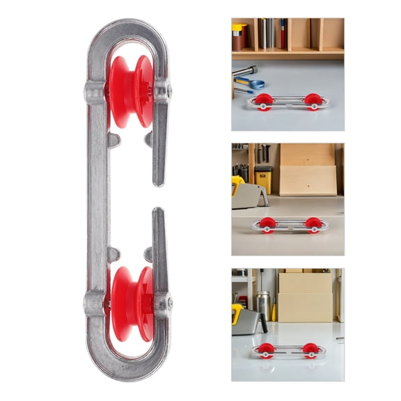 PAMINGONO 3Pcs Heavy Duty Clothesline Separator Pulley System for Quiet Outdoor Use