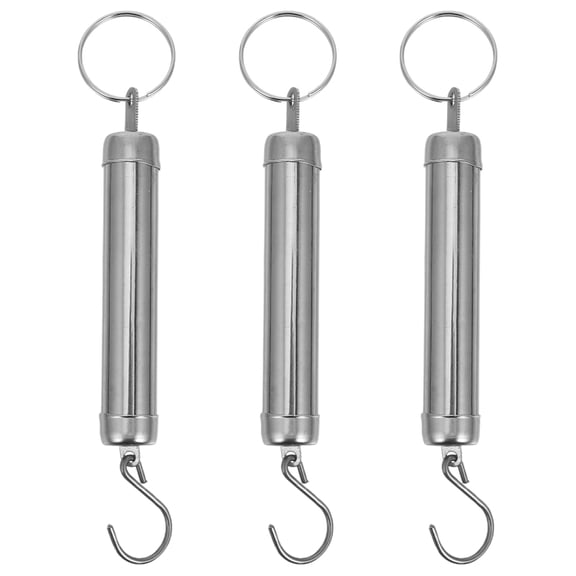 PAMINGONO 3-Pack Portable Travel Spring Scale with Hook, High Accuracy Hanging Weight Scale for Market and Outdoor Use
