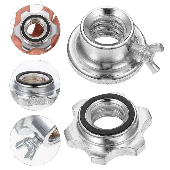 PAMINGONO Barbell Spring Lock Steel 4Pcs 2.1X2.1X1.2in