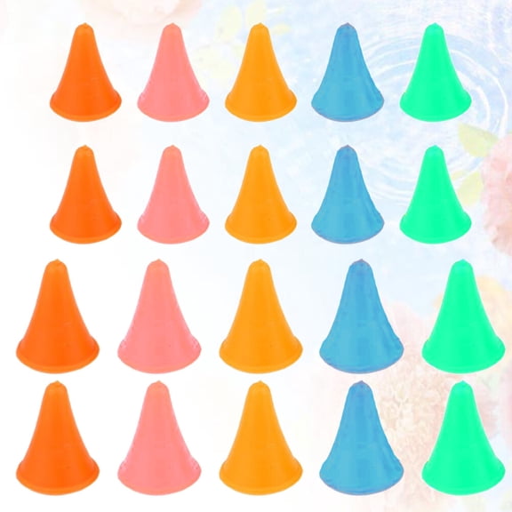 PAMINGONO 40Pcs End Stop for Knitting Needle Large Size Round Shape for Knitting Projects