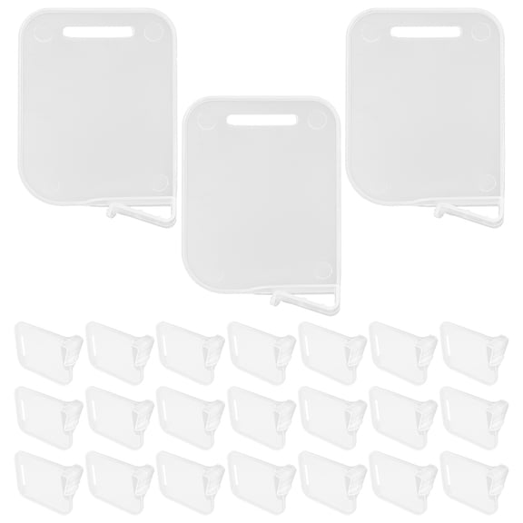PAMINGONO 40Pcs Multi Function Transparent Fridge Dividers for Home Use Freezer Organization