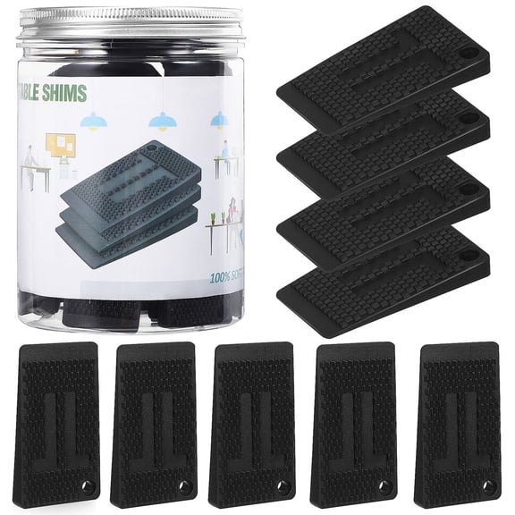 PAMINGONO 40-Pack Furniture Leveling Shims 1.97 x 1.18 x 0.20 Inch Table Chair Support