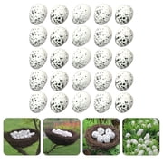 PAMINGONO 40Pcs Simulated Foam Bird Eggs Assorted Colors Easter Decoration for Weddings