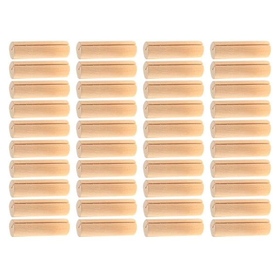 PAMINGONO Wood Cards Holders Beige Sturdy and Reusable Table Decorations for Weddings 40Pcs