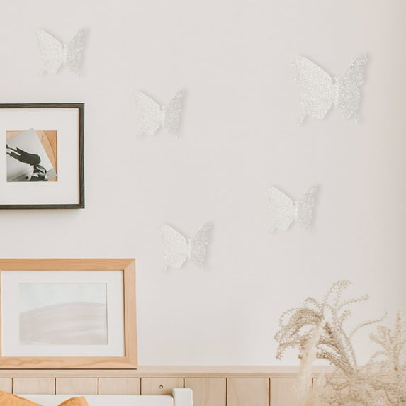 PAMINGONO Butterfly Wall Decals Removable Mural Stickers 48 Pieces for Home Decor and Craft Projects