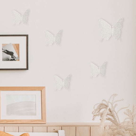 PAMINGONO Butterfly Wall Decals Removable Mural Stickers 48 Pieces for Home Decor and Craft Projects