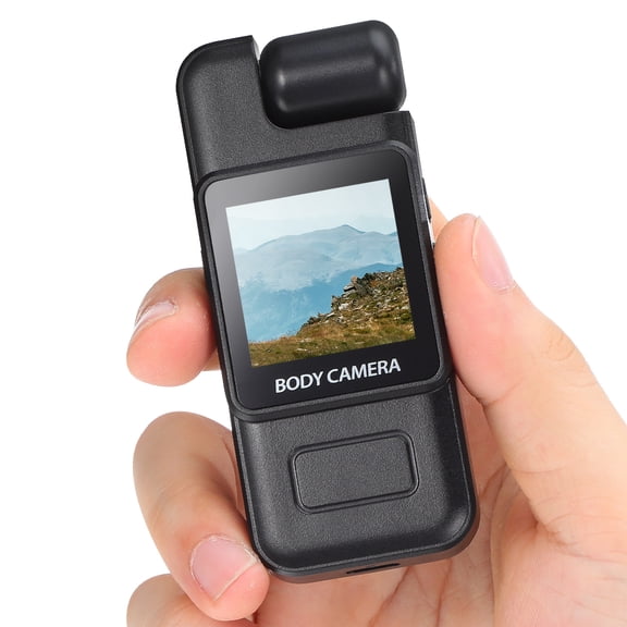 PAMINGONO 4K Police Body Camera with Audio  Clip-On Wearable Recorder, Night Vision, 32GB Card Included  Personal Portable Cam for Security