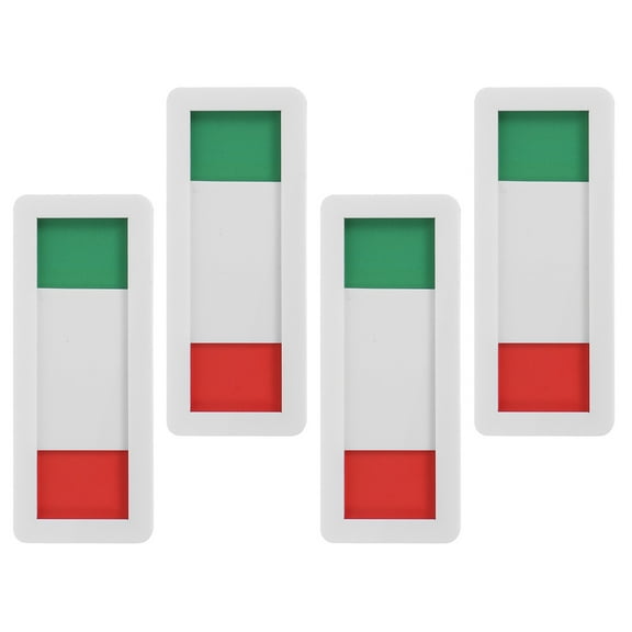 PAMINGONO 4Pcs Acrylic Rectangle Door Signs for Office Privacy Indicator Simple Design 2.75X1.18X0.20in