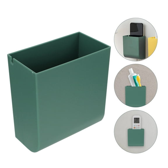 PAMINGONO 4Pcs Bedside Shelf for Bed Green ABS Plastic Rectangular Organizer for Daily Items