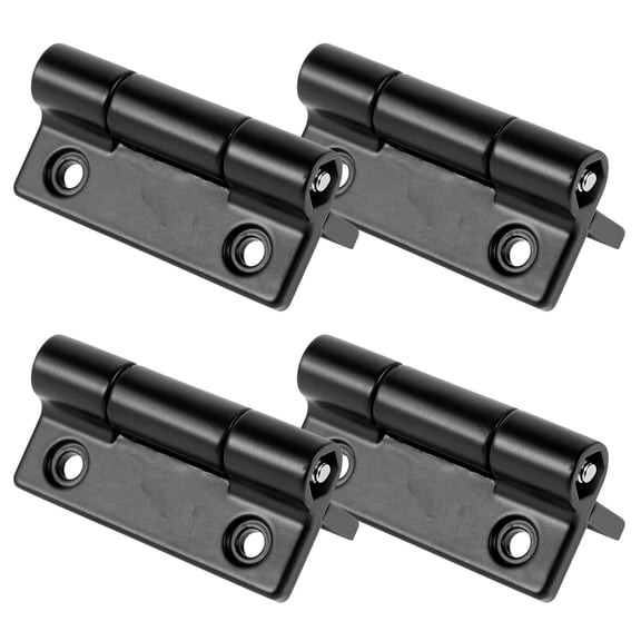 PAMINGONO Set of 4 Black Adjustable Torque Dampening Hinges for Doors, Screens, Cabinets, and Cupboards