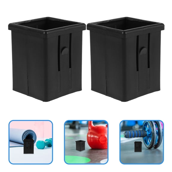 PAMINGONO Gym Equipment End Caps Black Adjustable Fit Secure Connection 4Pcs