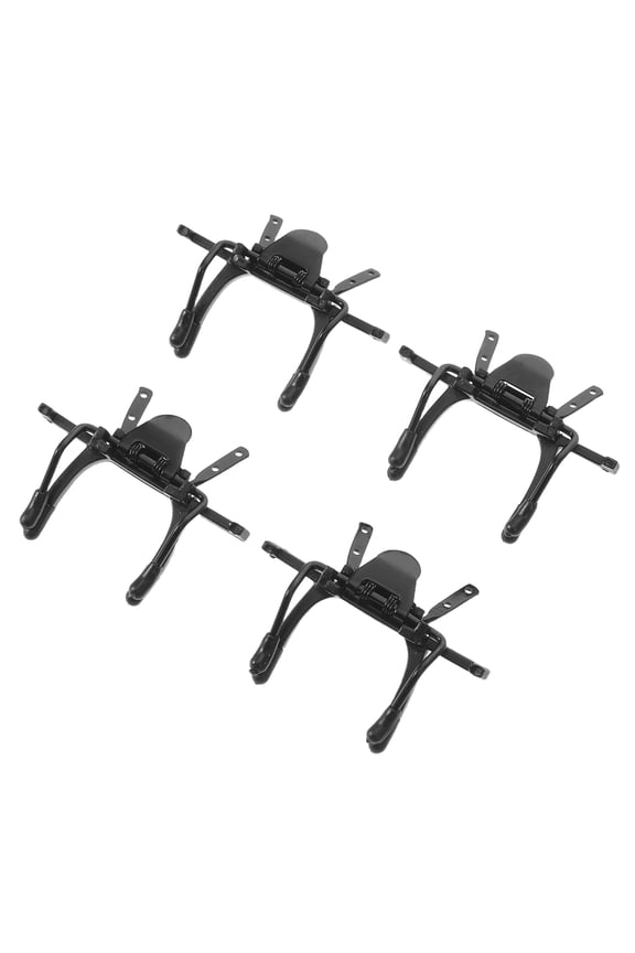 4Pcs Black Sunglasses Clip Ons with Polarized Anti Glare Lens Clips for Comfortable All Day Wear
