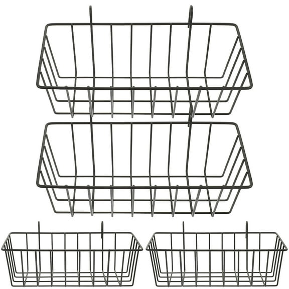 PAMINGONO Pet Care Hay Feeder Iron 4Pcs Black