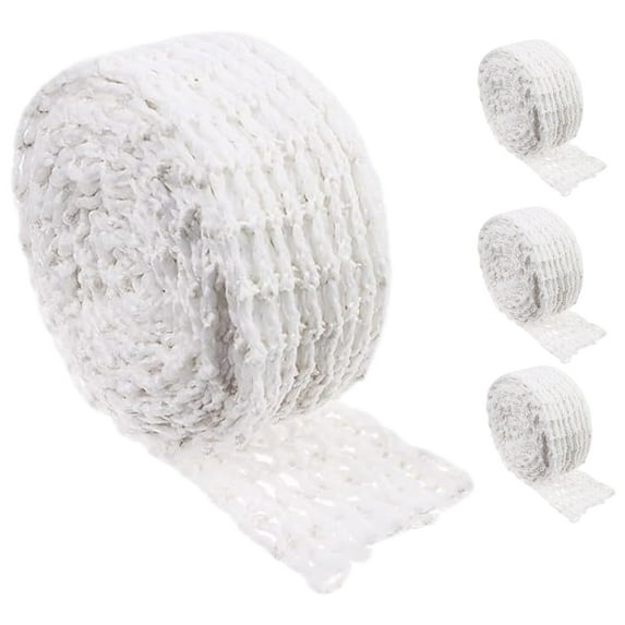 PAMINGONO 4Pcs Butcher Netting Roll for Dry Netting and Cooking Twine 39x18x0.04in