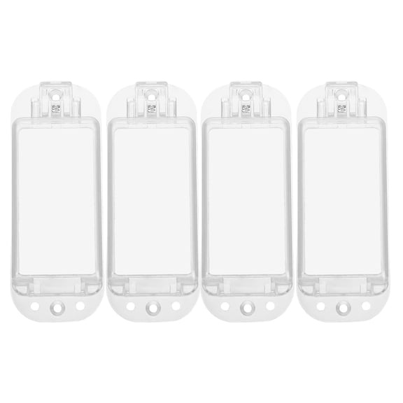 PAMINGONO 4Pcs Decorative Transparent Light Switch Guard Cover Slim Design Durable Material
