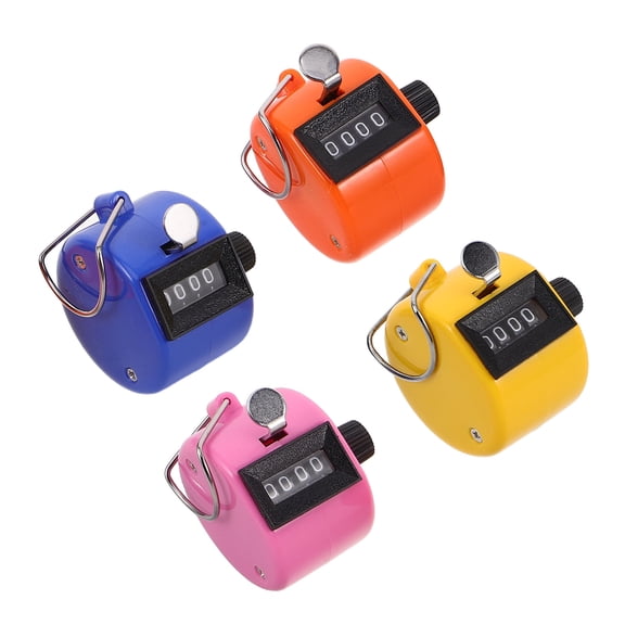 PAMINGONO 4-Pack Mini Digital Counter Plastic Handheld Counter for Accurate Sports and Activity Tracking