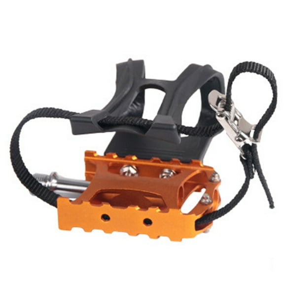 PAMINGONO 4Pcs Foot Straps Pedal Straps Buckle Design For Bike Pedals Cycling Fitness