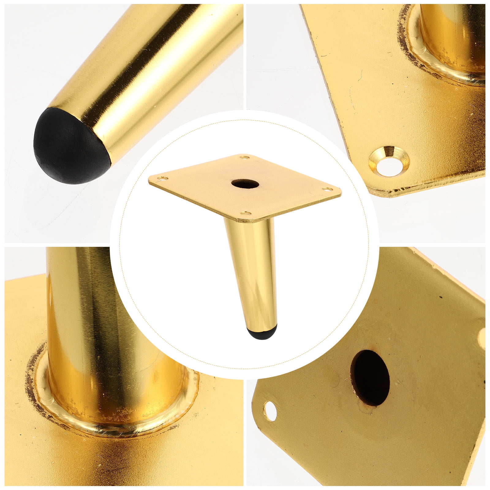 PAMINGONO 4Pcs Iron Sofa Leg Risers with Simple Design for Furniture ...