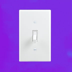 PAMINGONO Toggle Switch Panel White Pc for Home Wall Circuit Control, Lightweight Insulation 4Pcs