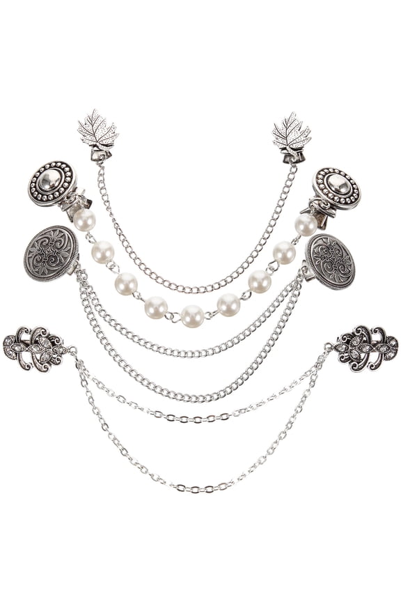 Women Shirt Clips Clothing Accessory 4Pcs 8.3x0.6in