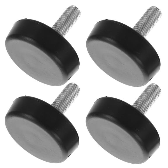PAMINGONO 4Pcs Rubber Fitness Equipment Installation Screws Adjustable for Treadmill Mounting