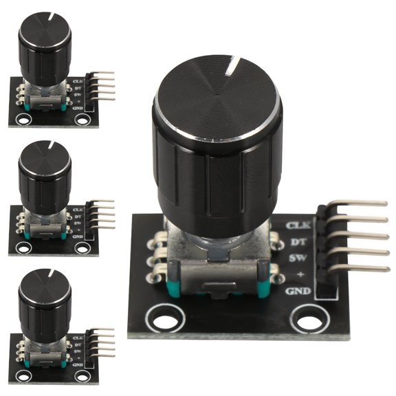 PAMINGONO Breadboard Friendly Encoder Module Ky-040 Black for Robotics 4Set