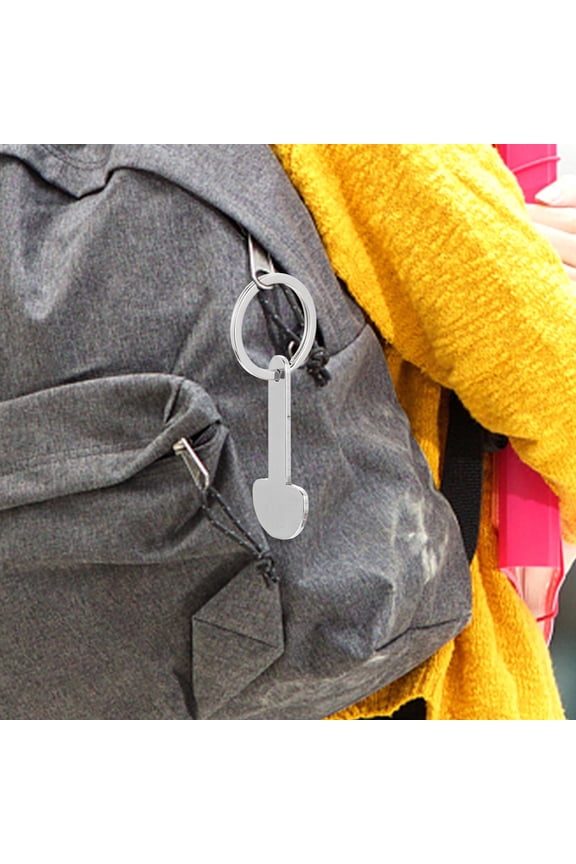 4Pcs Zinc Alloy Shopping Cart Quarter Keychain, Removable Trolley Token, Lightweight Portable Coin Holder Key Ring for Grocery Carts