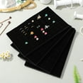 thumbnail image 1 of PAMINGONO 4pcs Jewellery Box Inserts Earring Organizer Black Sponge Scratch Prevention for Storage, 1 of 6
