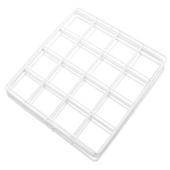 PAMINGONO 4Pcs White Wire Wall Grid Panel Metal Decoration Photo Display Storage Organizer