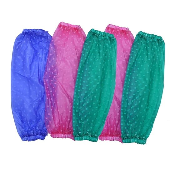 PAMINGONO 5 Pairs Cylindrical PVC Arm Protection Sleeves for General Users in Various Occasions