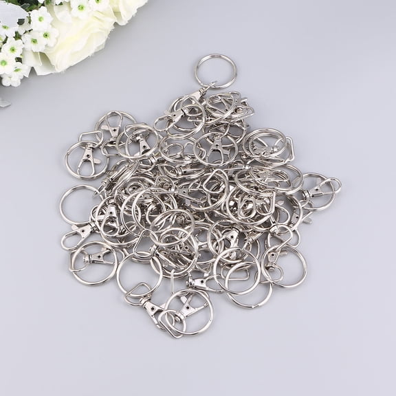 PAMINGONO 50 Sets Small Swivel Clasps Snap Hook Zinc Alloy for Key Holders Daily Use