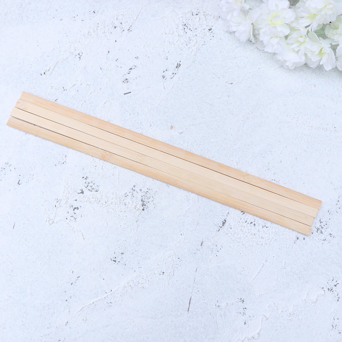 PAMINGONO 50PCS Khaki Flat Craft Sticks for Projects, Arts and Crafts Supplies, Wooden Flat Sticks