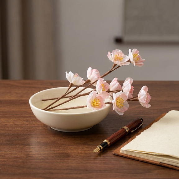 PAMINGONO 5-Piece Assorted Color Artificial Flower Diffuser Sticks for Bedroom, Living Room, Home Decor