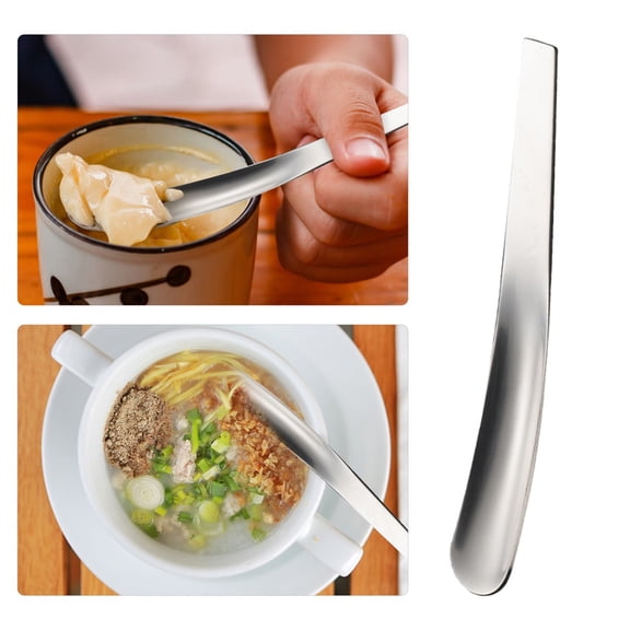 PAMINGONO 5Pcs Mini Spoons Metal Stainless Steel Dessert Serving Milk Tea Shop