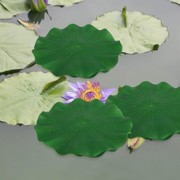 PAMINGONO Natural Style 5Pcs Floating Water Plants Green PU Foam Aquarium Decor