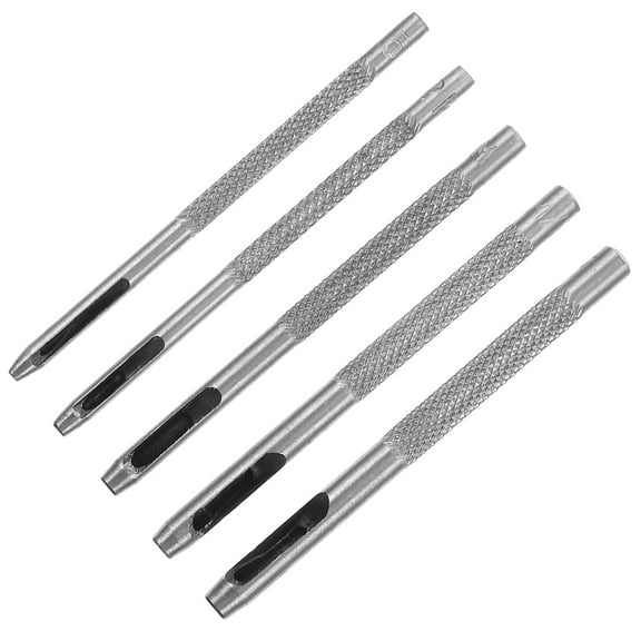 PAMINGONO Practical Design Hole Punch Set 5 Pcs Silver Steel