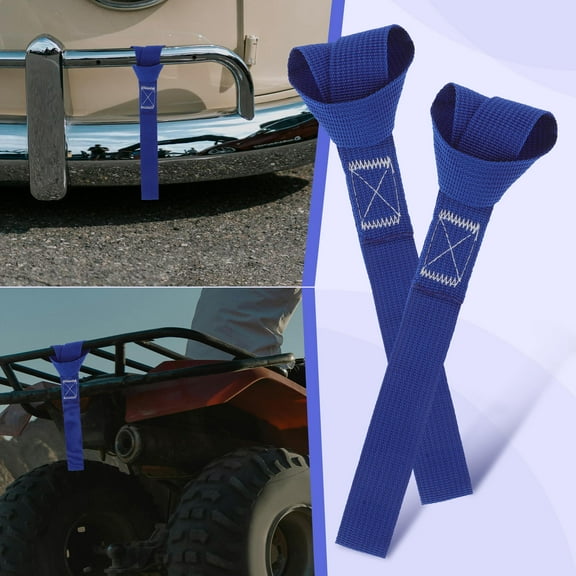 PAMINGONO 5Pcs Soft Loop Tie Down Strap Cargo Straps In Blue PP For Transporting Equipment