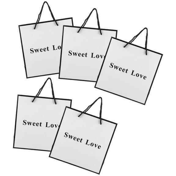 PAMINGONO Storage Bags White Nylon 5Pcs 9.1X9.1X3.3In