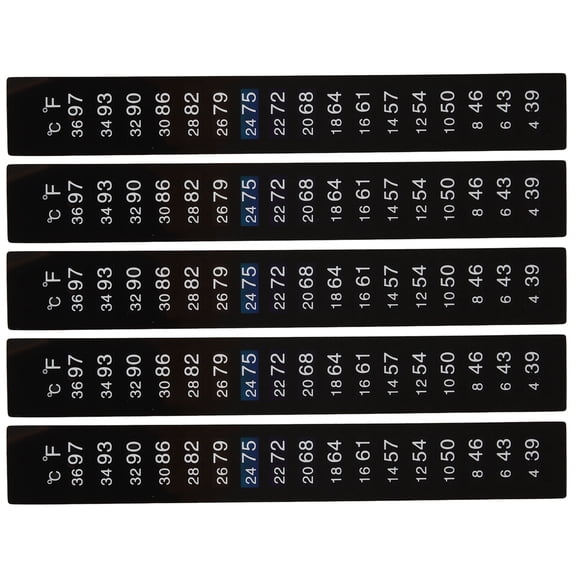 PAMINGONO 5Pcs Temperature Strip Brewing For Jar And Brewing Bottle 13.00X1.80X0.10Cm Pet Material