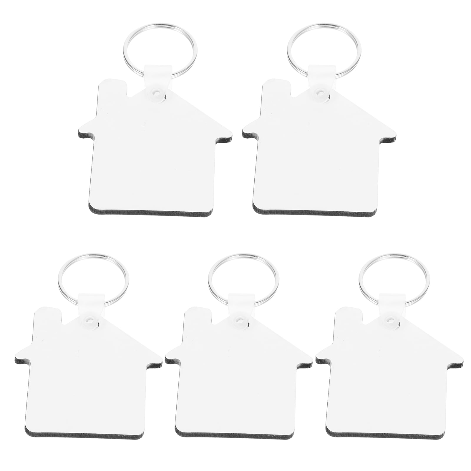 PAMINGONO 5Set Blank Hanging Keychain Tags Diy Handmade Crafts for ...