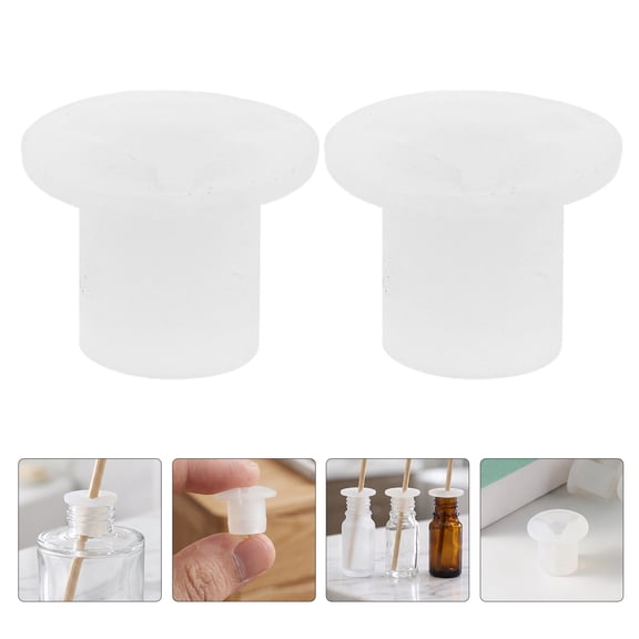 PAMINGONO 60pcs Diffuser Bottle Replacement Stopper Insert with Reed Holes