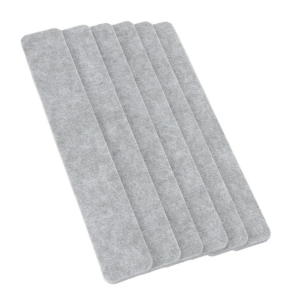 PAMINGONO 6Pcs Soft Felt Pin Board Light Grey for Office and Home Display